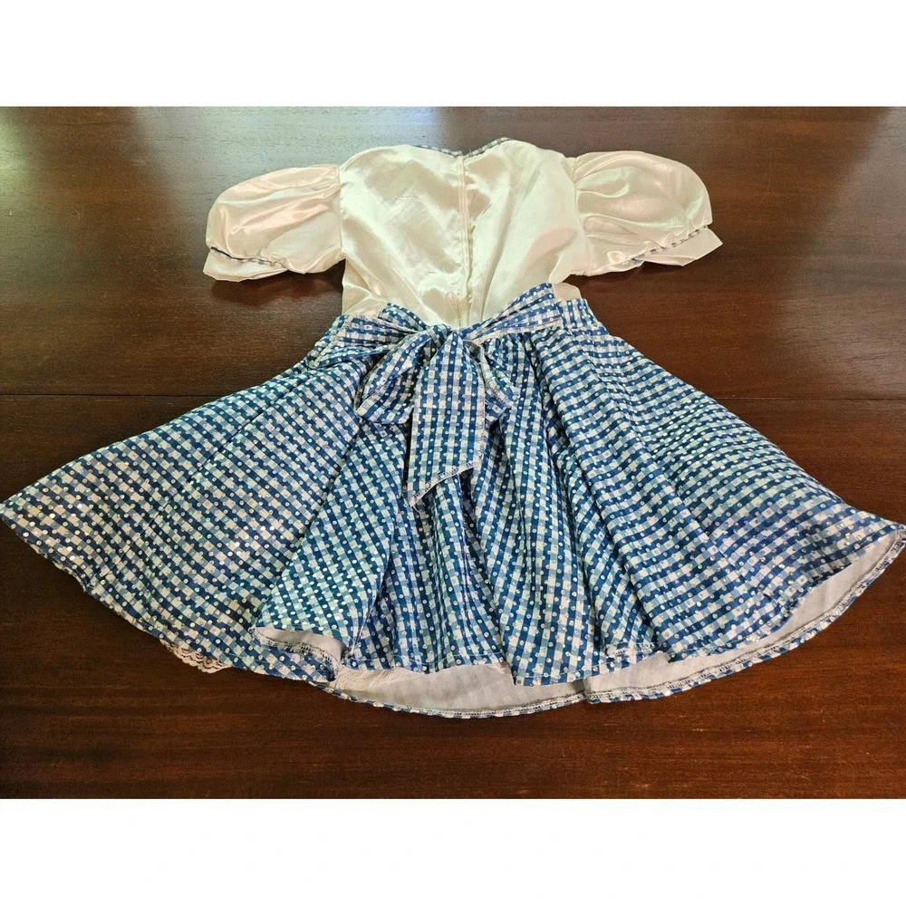 Rubies Wizard of Oz Dorothy Costume Girl Medium Blue Gingham Sequin Dress 882812 - Picture 8 of 12